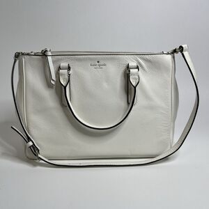 Kate Spade Mulberry Street LeighAnn Pebble Leather Crossbody Tote Cement